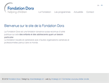 Tablet Screenshot of fondationdora.org